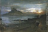 Albert Goodwin Canvas Paintings - St. Michael's Mount